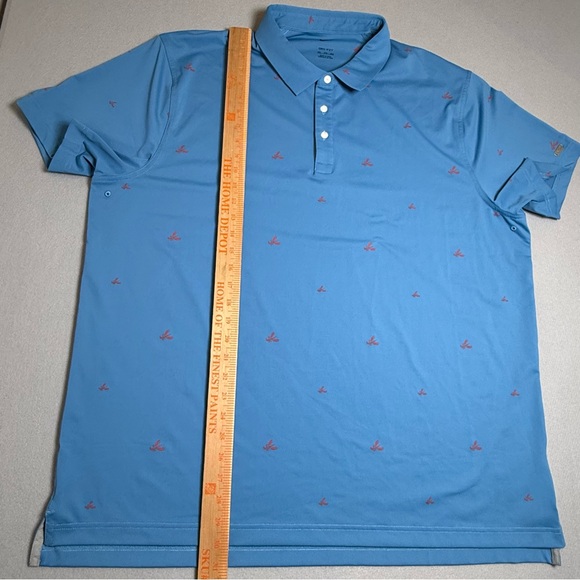 Nike Polo Shirt Mens XXL Blue Golf Player Print Lobster Performance Stretch 2XL - Picture 9 of 9